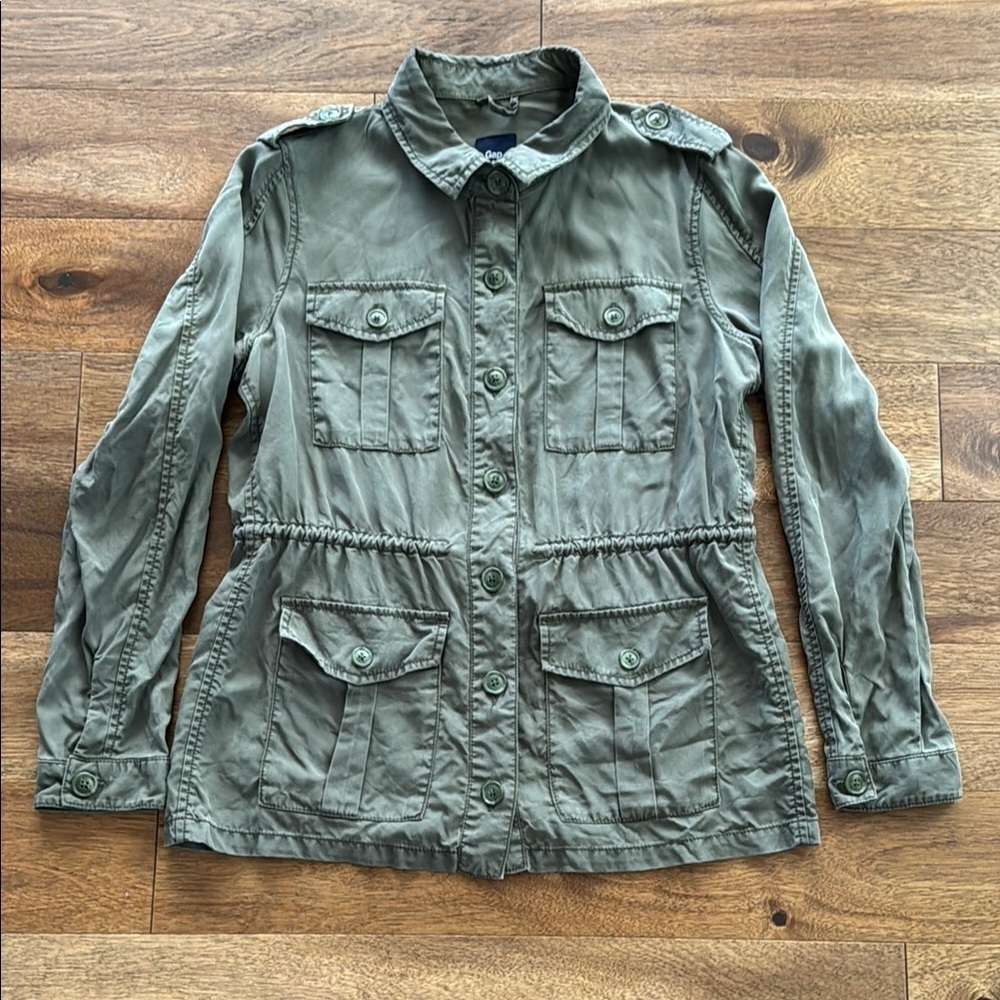 GAP Women's Utility Jacket - Olive Green